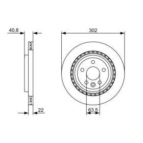 BOSCH Brzdový kotúč vetraný Ø302mm   0 986 479 398_thumb5