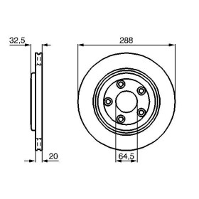 BOSCH Brzdový kotúč vetraný Ø288mm   0 986 478 777_thumb5