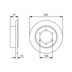 BOSCH Brzdový kotúč plny Ø280mm   0 986 479 A94_thumb5