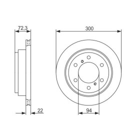 BOSCH Brzdový kotúč vetraný Ø300mm   0 986 479 373_thumb5