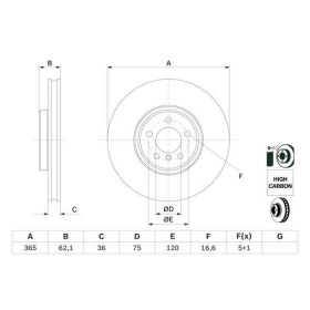 BOSCH Brzdový kotúč vetraný Ø365mm   0 986 479 635_thumb5