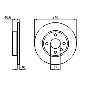 BOSCH Brzdový kotúč plny Ø240mm   0 986 478 731_thumb5