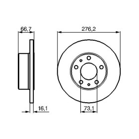 BOSCH Brzdový kotúč plny Ø276mm   0 986 479 161_thumb5