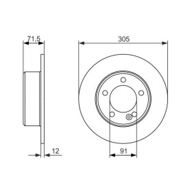 BOSCH Brzdový kotúč plny Ø305mm   0 986 479 714_thumb5