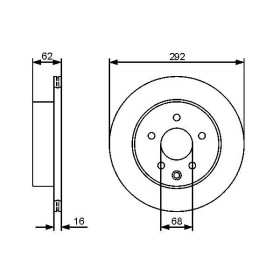 BOSCH Brzdový kotúč vetraný Ø292mm   0 986 479 C12_thumb5