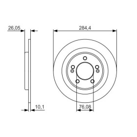 BOSCH Brzdový kotúč plny Ø284mm   0 986 479 A47_thumb5