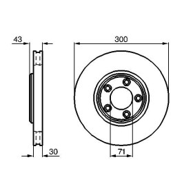 BOSCH Brzdový kotúč vetraný Ø300mm   0 986 478 778_thumb5