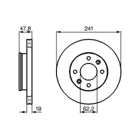 BOSCH Brzdový kotúč vetraný Ø241mm   0 986 479 206_thumb5