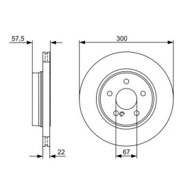 BOSCH Brzdový kotúč vetraný Ø300mm   0 986 479 411_thumb5