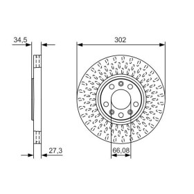 BOSCH Brzdový kotúč vetraný Ø302mm   0 986 479 A88_thumb5