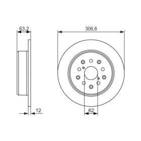 BOSCH Brzdový kotúč plny Ø307mm   0 986 479 339_thumb5