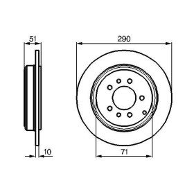 BOSCH Brzdový kotúč plny Ø289.8mm   0 986 478 733_thumb5