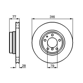 BOSCH Brzdový kotúč vetraný Ø316mm   0 986 478 622_thumb5