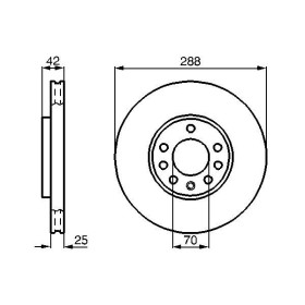 BOSCH Brzdový kotúč vetraný Ø288mm   0 986 478 588_thumb5