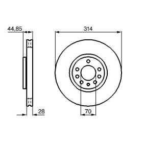 BOSCH Brzdový kotúč vetraný Ø314mm   0 986 479 143_thumb5