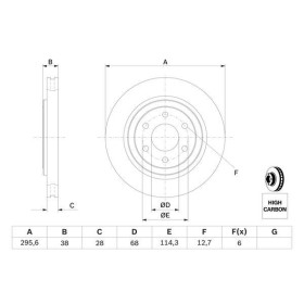 BOSCH Brzdový kotúč vetraný Ø295,6mm   0 986 479 356_thumb5