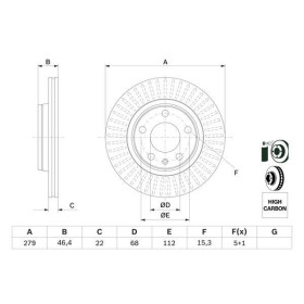 BOSCH Brzdový kotúč vetraný Ø280mm   0 986 478 869_thumb5