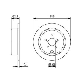 BOSCH Brzdový kotúč plny Ø286mm   0 986 479 A10_thumb5