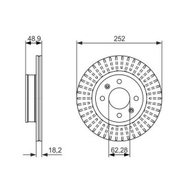 BOSCH Brzdový kotúč vetraný Ø252mm   0 986 479 770_thumb5