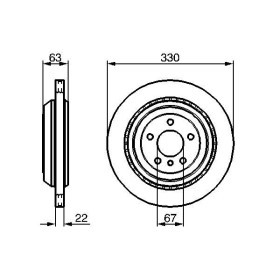 BOSCH Brzdový kotúč vetraný Ø330mm   0 986 479 285_thumb5