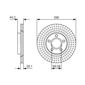 BOSCH Brzdový kotúč vetraný Ø296mm   0 986 479 D15_thumb5