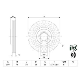 BOSCH Brzdový kotúč vetraný Ø290mm   0 986 479 718_thumb5