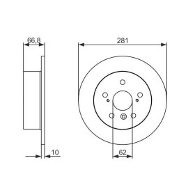 BOSCH Brzdový kotúč plny Ø281mm   0 986 479 C21_thumb5