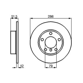 BOSCH Brzdový kotúč plny Ø286mm   0 986 478 511_thumb5