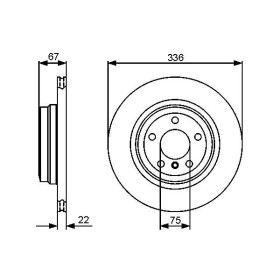 BOSCH Brzdový kotúč vetraný Ø336mm   0 986 479 439_thumb5