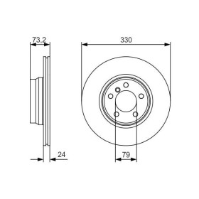 BOSCH Brzdový kotúč vetraný Ø330mm   0 986 479 A06_thumb5