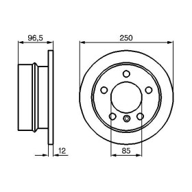 BOSCH Brzdový kotúč plny Ø258mm   0 986 478 863_thumb5