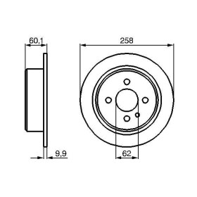 BOSCH Brzdový kotúč plny Ø258mm   0 986 478 034_thumb5