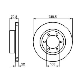 BOSCH Brzdový kotúč vetraný Ø318,5mm   0 986 478 698_thumb5