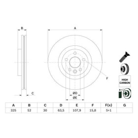 BOSCH Brzdový kotúč vetraný Ø325mm   0 986 479 D79_thumb5