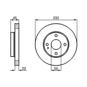 BOSCH Brzdový kotúč vetraný Ø235mm   0 986 478 219_thumb5