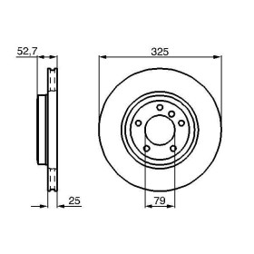 BOSCH Brzdový kotúč vetraný Ø325mm   0 986 478 012_thumb5