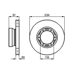 BOSCH Brzdový kotúč vetraný Ø323,8mm   0 986 478 407_thumb5