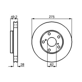 BOSCH Brzdový kotúč vetraný Ø275mm   0 986 478 632_thumb5