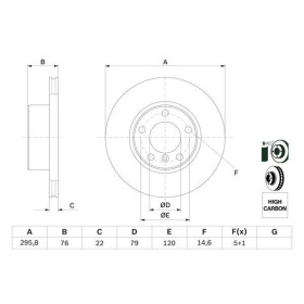 BOSCH Brzdový kotúč vetraný Ø296mm   0 986 478 848_thumb5