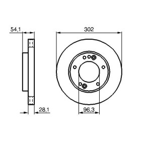 BOSCH Brzdový kotúč vetraný Ø302mm   0 986 479 230_thumb5