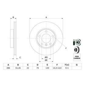 BOSCH Brzdový kotúč vetraný Ø285,9mm   0 986 478 513_thumb5