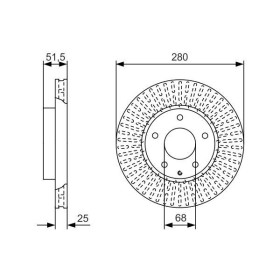 BOSCH Brzdový kotúč vetraný Ø280mm   0 986 479 C36_thumb5