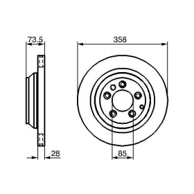 BOSCH Brzdový kotúč vetraný Ø358mm   0 986 479 259_thumb5