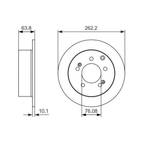 BOSCH Brzdový kotúč plny Ø262mm   0 986 479 061_thumb5