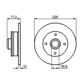 BOSCH Brzdový kotúč plny Ø226mm   0 986 478 331_thumb5