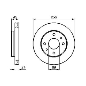 BOSCH Brzdový kotúč vetraný Ø256mm   0 986 478 531_thumb5