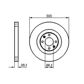 BOSCH Brzdový kotúč vetraný Ø305mm   0 986 479 024_thumb5