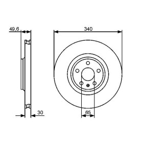 BOSCH Brzdový kotúč vetraný Ø340mm   0 986 479 464_thumb5