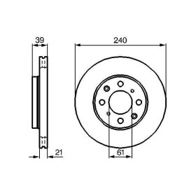 BOSCH Brzdový kotúč vetraný Ø240mm   0 986 479 033_thumb5