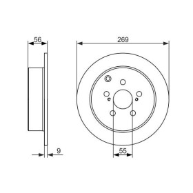 BOSCH Brzdový kotúč plny Ø269mm   0 986 479 658_thumb5